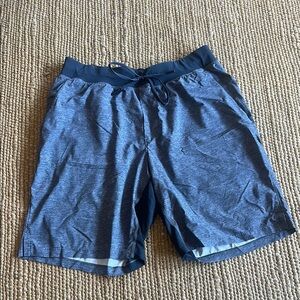 Lululemon Men's Heathered Gray Athletic Shorts